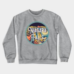 Niagara Falls Vintage Travel Decal Crewneck Sweatshirt